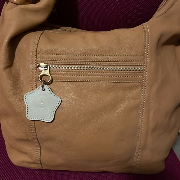 See By Chloe Handbags - See by Chloe tan Ring Around hobo lambskin shoulder bag. VGUC, dustbag included
